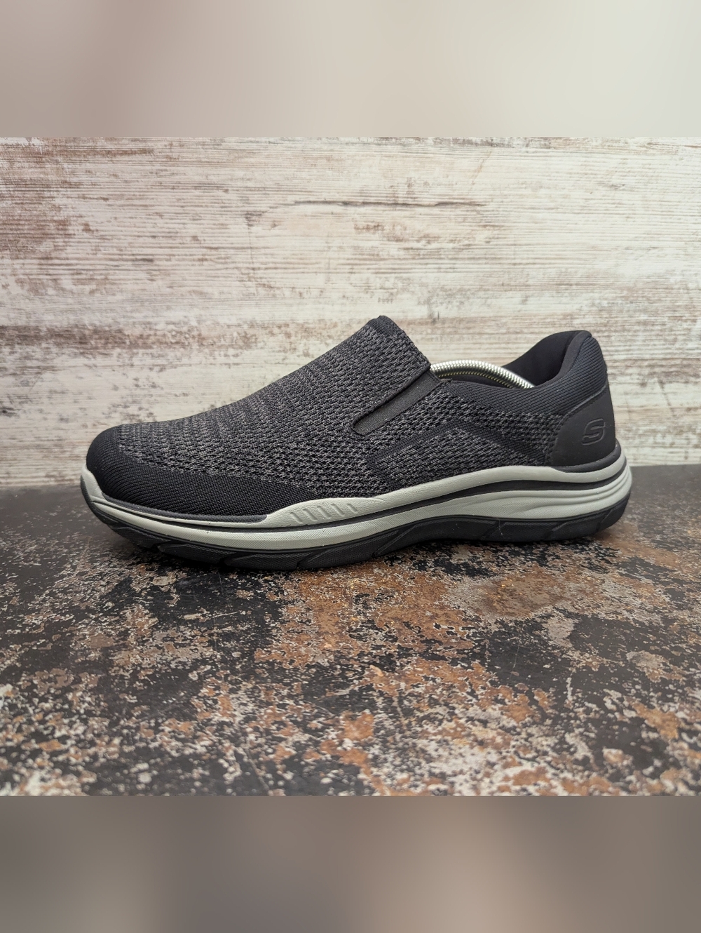 Skechers Expected 2.0 Arago Slip On Walking Shoes Sz 12 Used 204000 BLK